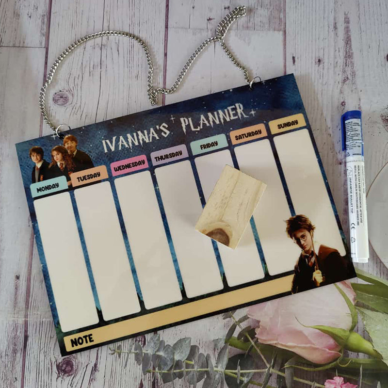 Customized Harrypotter Kids Weekly Planner