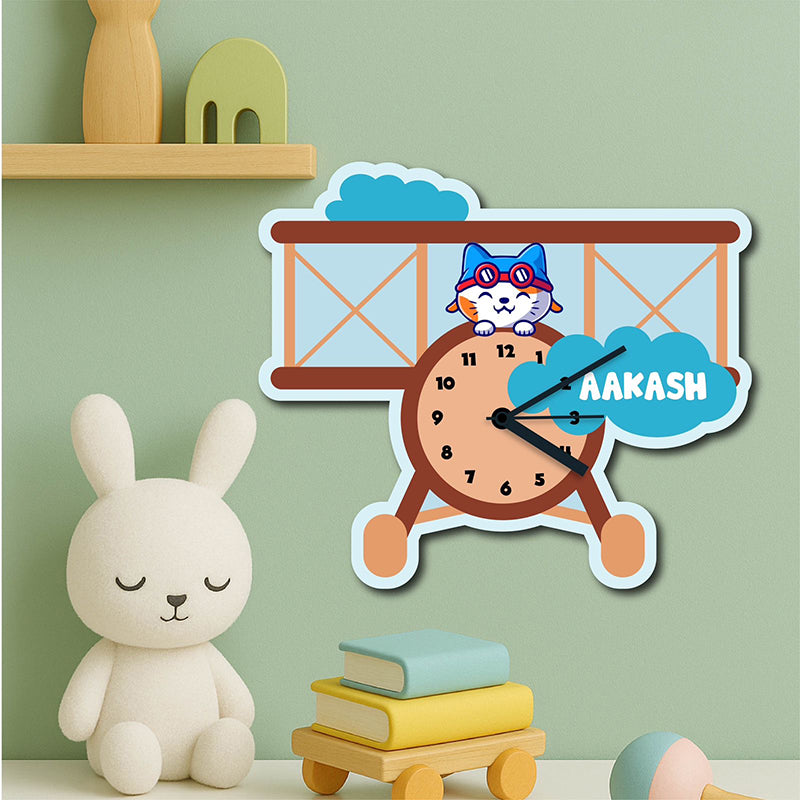 Customized Helicopter Home Decor Wall Clock