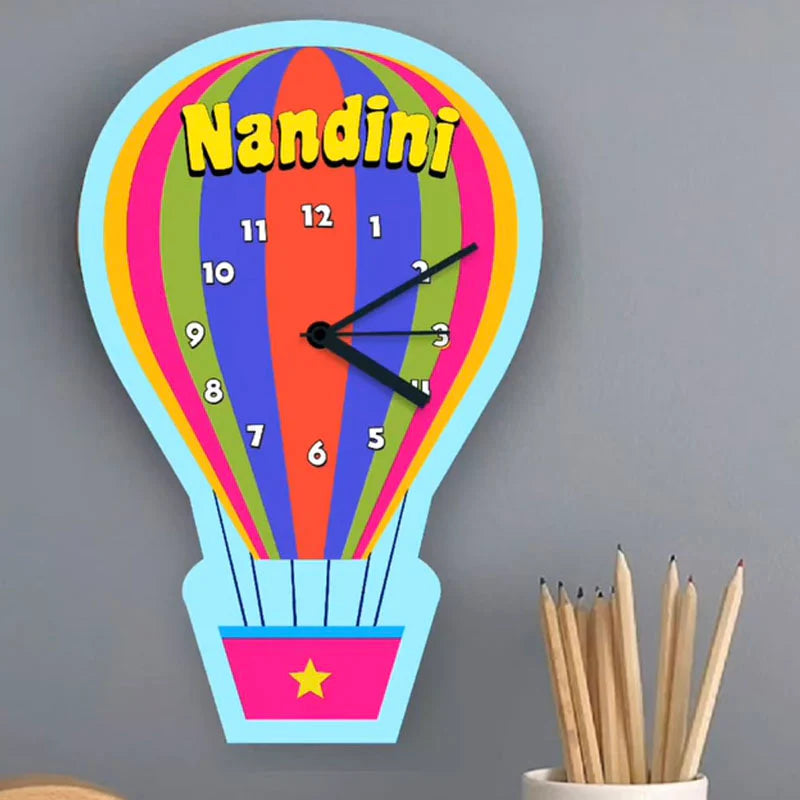 Customized Hot Air Balloon Home Decor Wall Clock