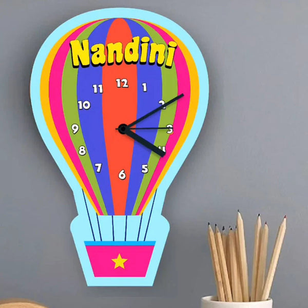 Customized Hot Air Balloon Home Decor Wall Clock