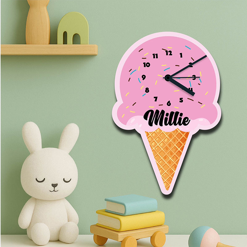 Customized Icecream Home Decor Wall Clock
