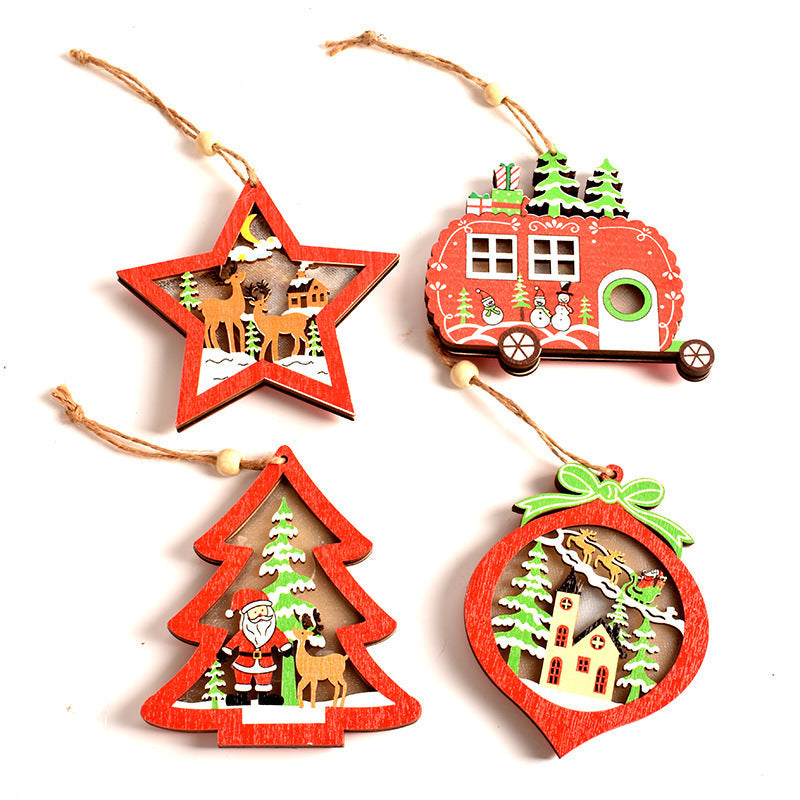 Starlight Snow Ornament- Set Of 4