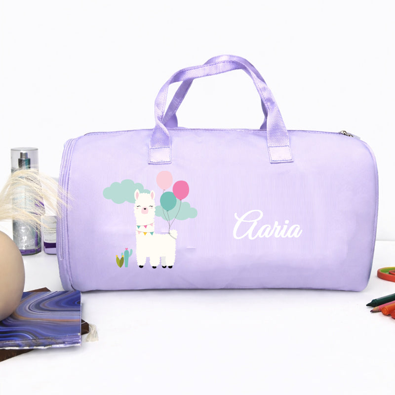 Illama Personalized Kids Duffel Bag