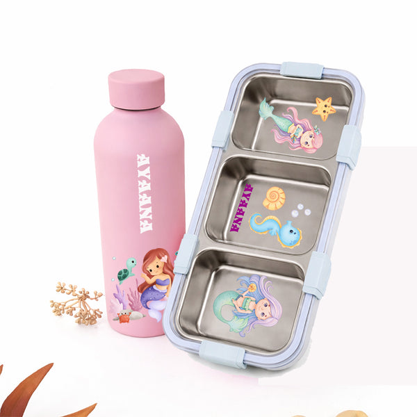 Mermaid Blue Kids Tiffin Box