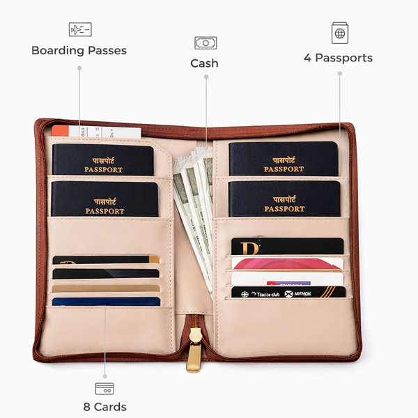 Travel Organiser Brown  Kids Travel Cubes Set-2