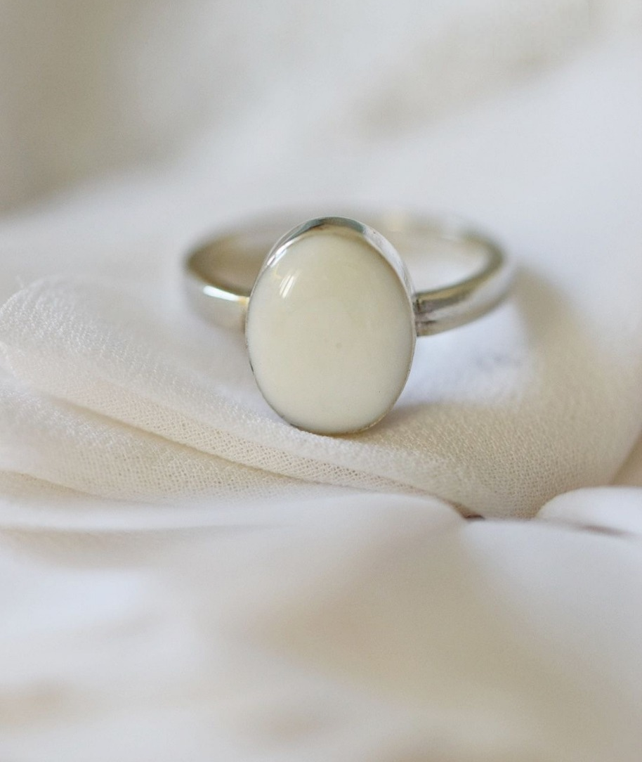 Droplet Breastmilk Jewellery Silver Ring