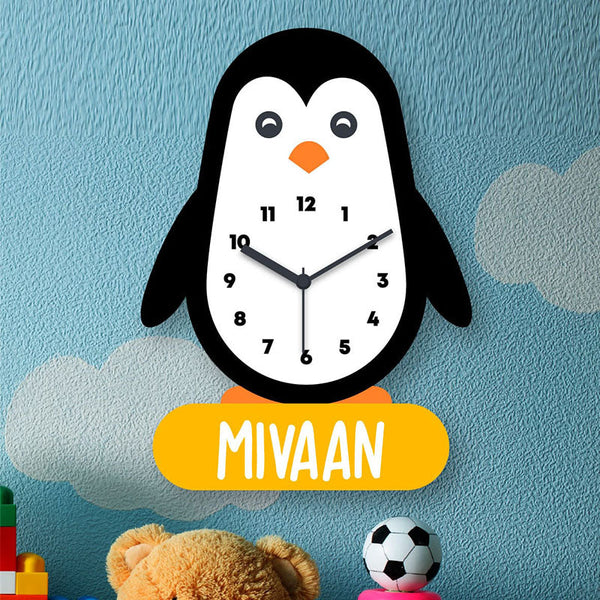 Customized Penguin Home Decor Wall Clock