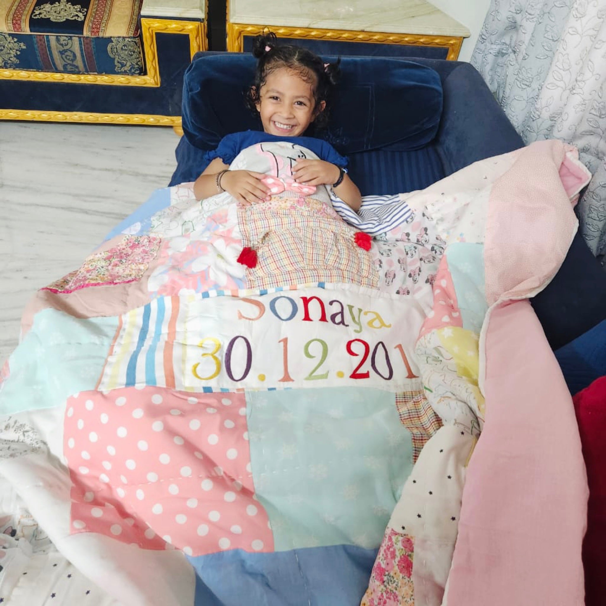 Customized Memorial Baby Quilt