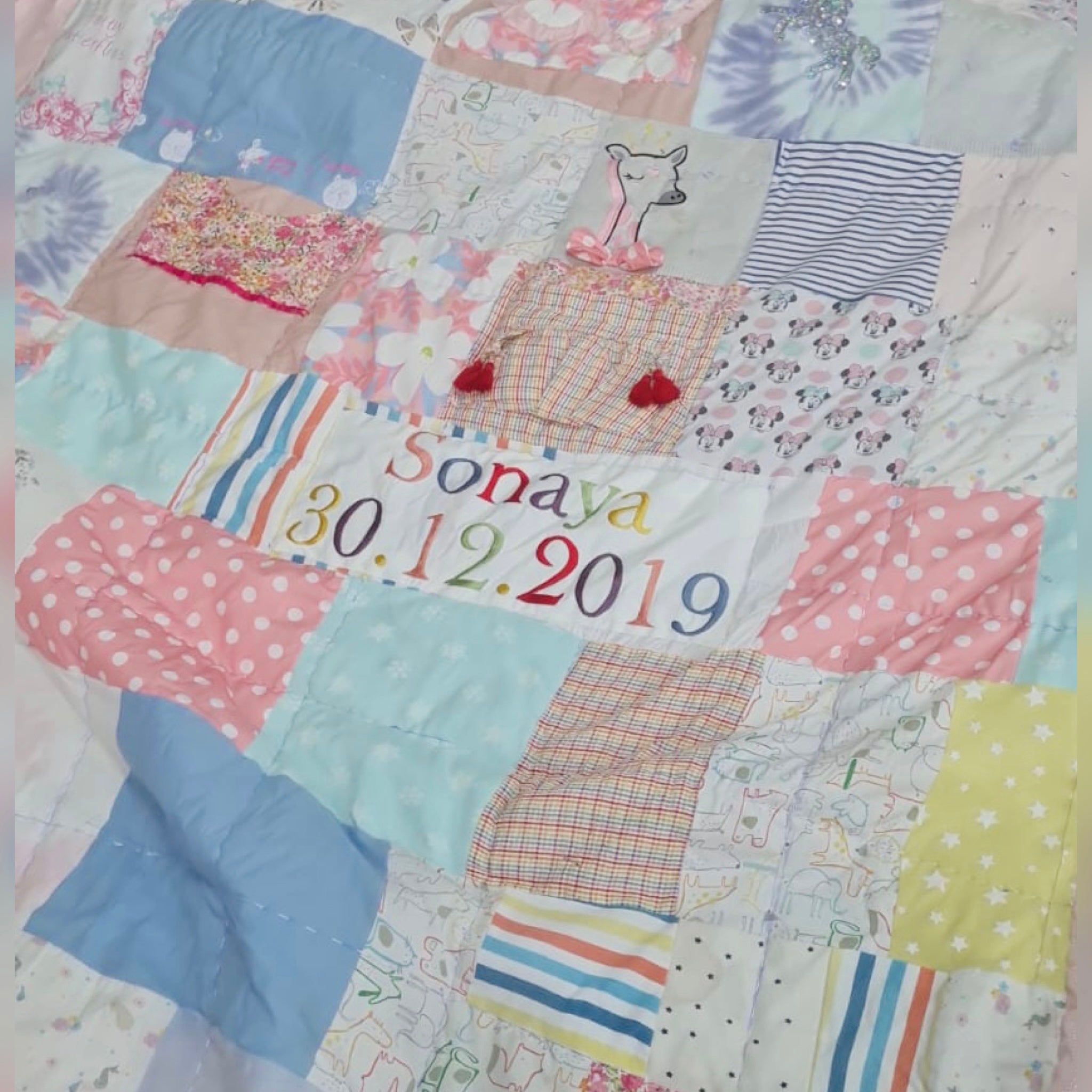 Customized Memorial Baby Quilt