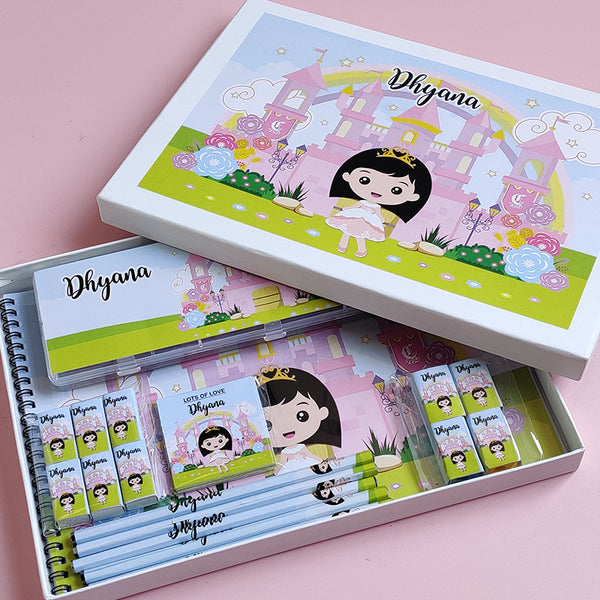 Princess Personalized Stationery Box Return Gift For Kids