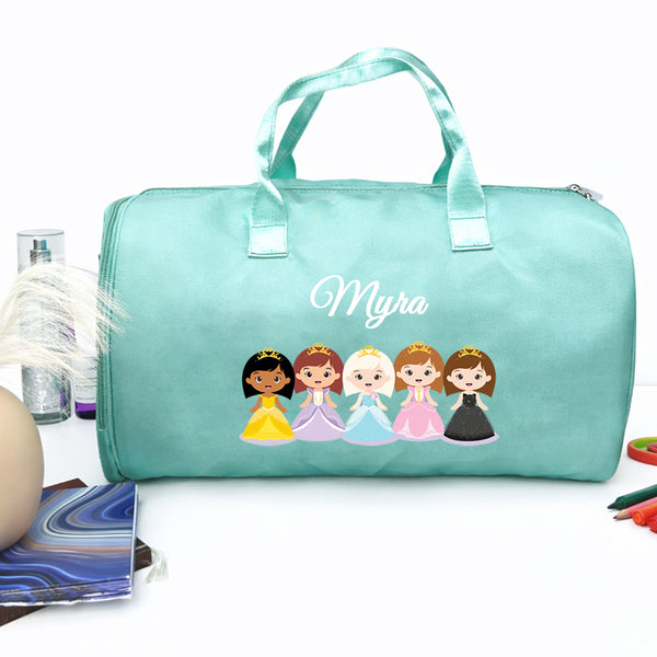 Princess Personalized Kids Duffel Bag