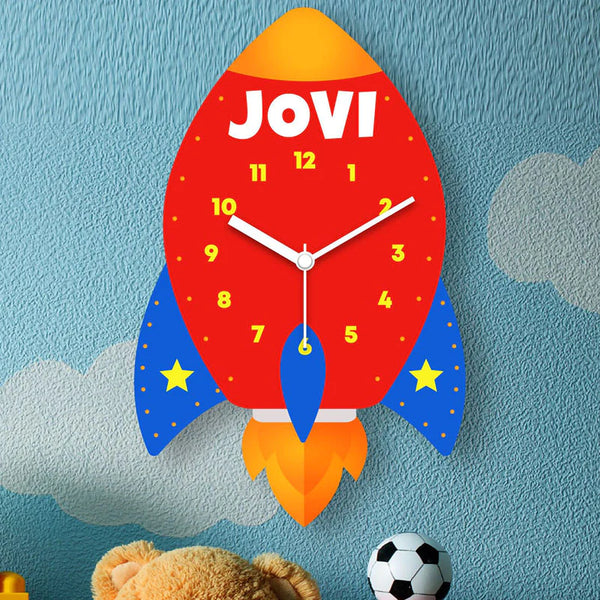 Customized Rocket  Home Decor Wall Clock