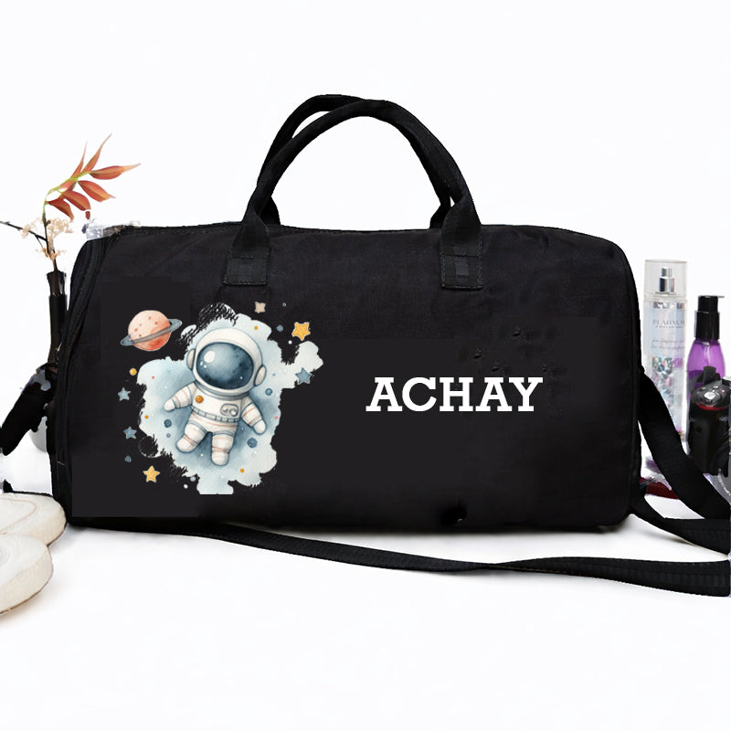Space Personalized Kids Duffel Bag