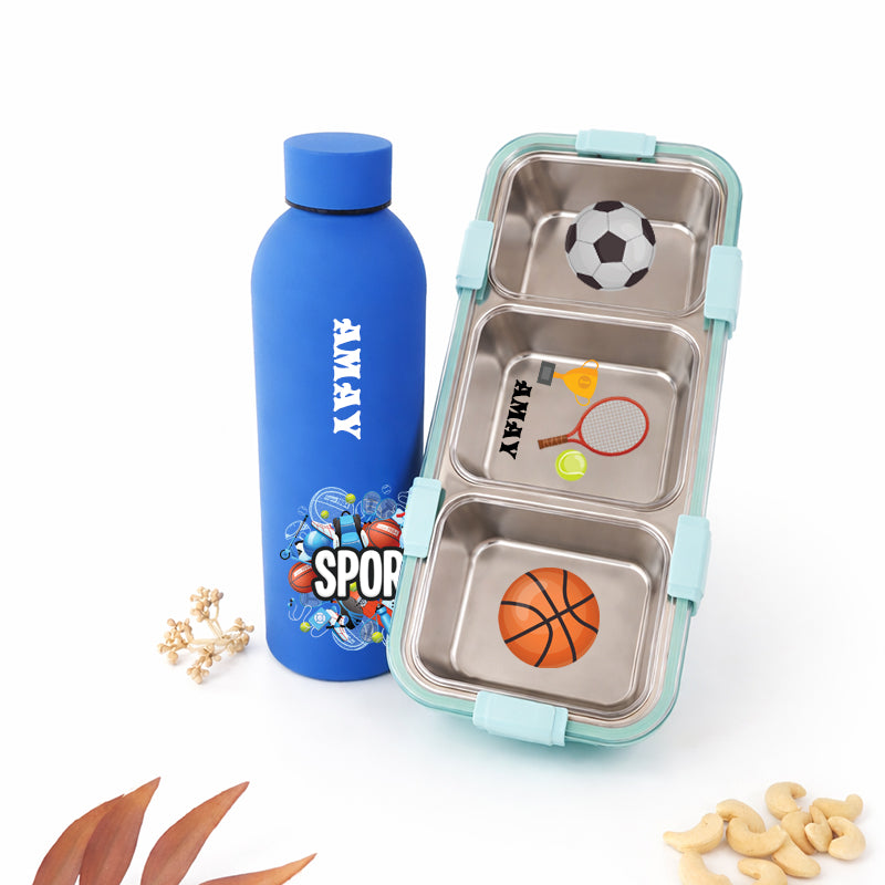 Sports Blue Kids Tiffin Box