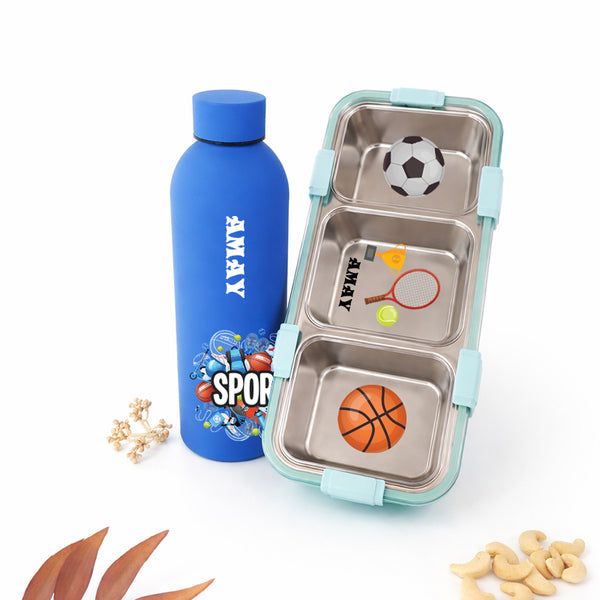 Sports Blue Kids Tiffin Box