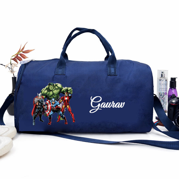 Superhero Personalized Kids Duffel Bag