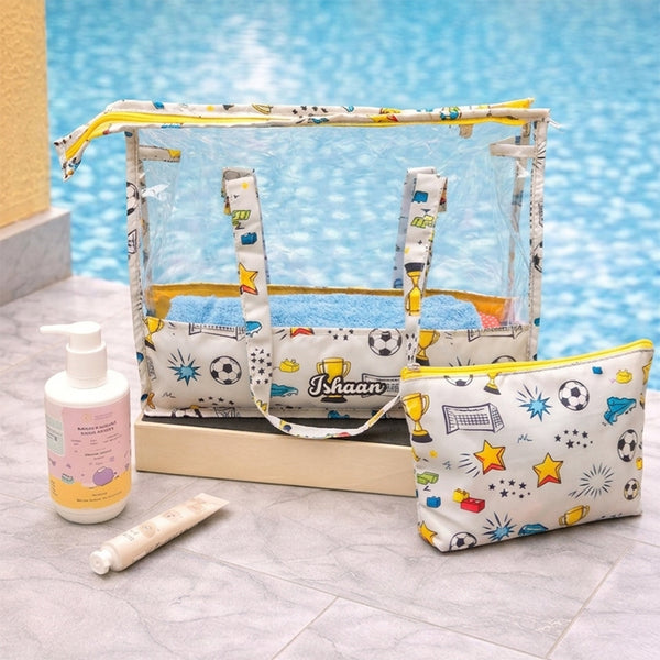 Sports Personalized Swim Bag With Pouch