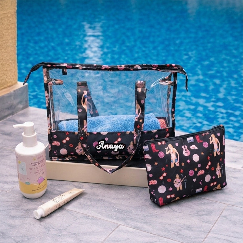 Taylor Personalized Swim Bag With Pouch