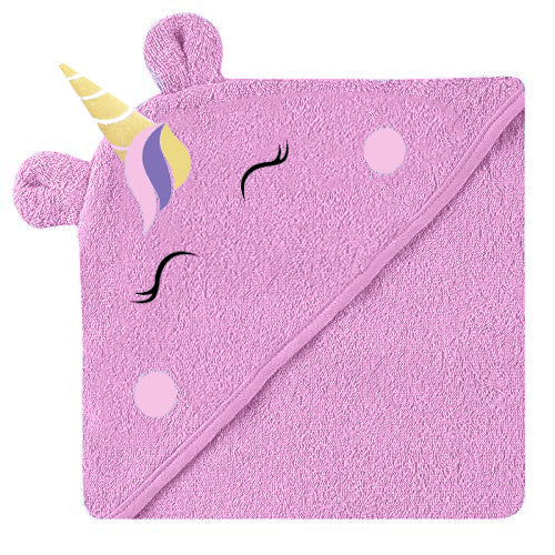 Customized Unicorn Hood Baby Bath Towel