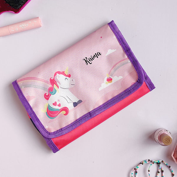 Customized Unicorn Flap Pouch Return Gift For Kids