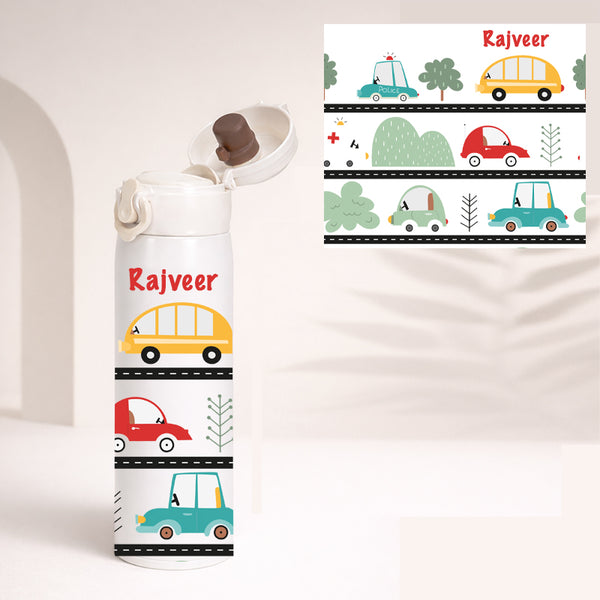 Vehicles Insulated Temperature Kids Bottle