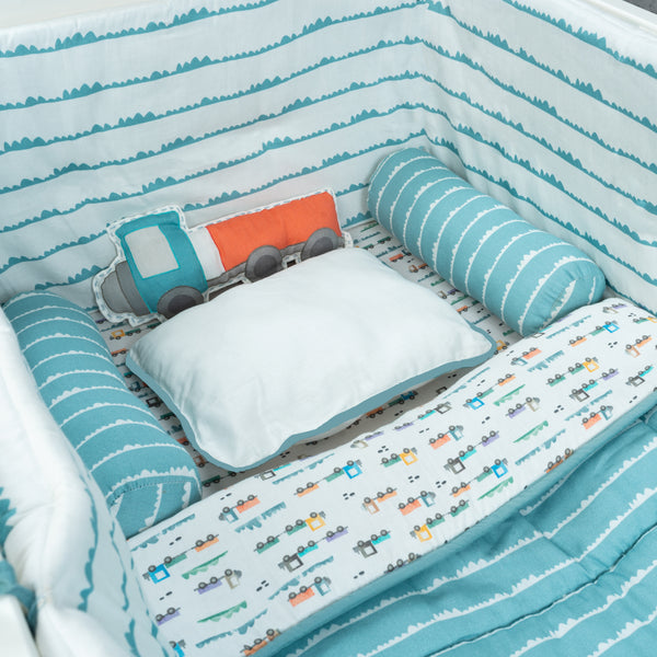 Traffic Jam Cot Bedding Set-5 Pcs