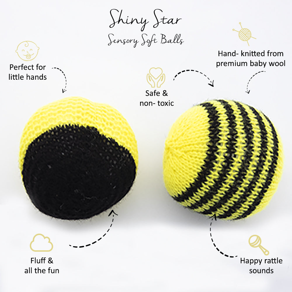 Yellow Star Sensory Soft Ball