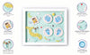 Newborn Hand and Foot Casting Photo Frame-Blue