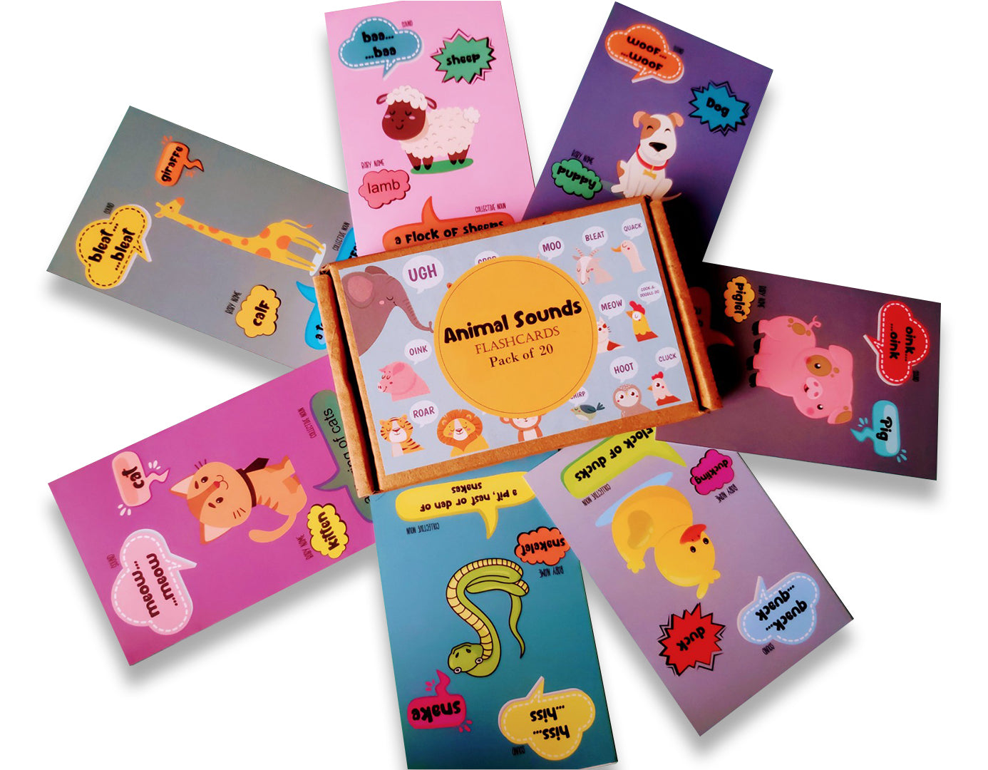 Animal Sounds Flash Cards