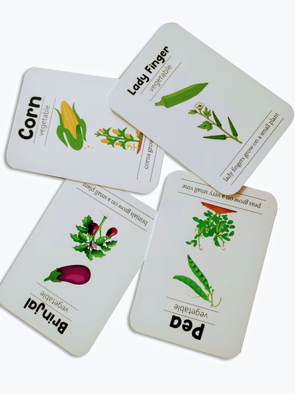 Fruits & Vegetable Flash Cards