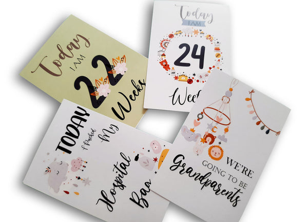 Pregnancy Milestone Memory Cards