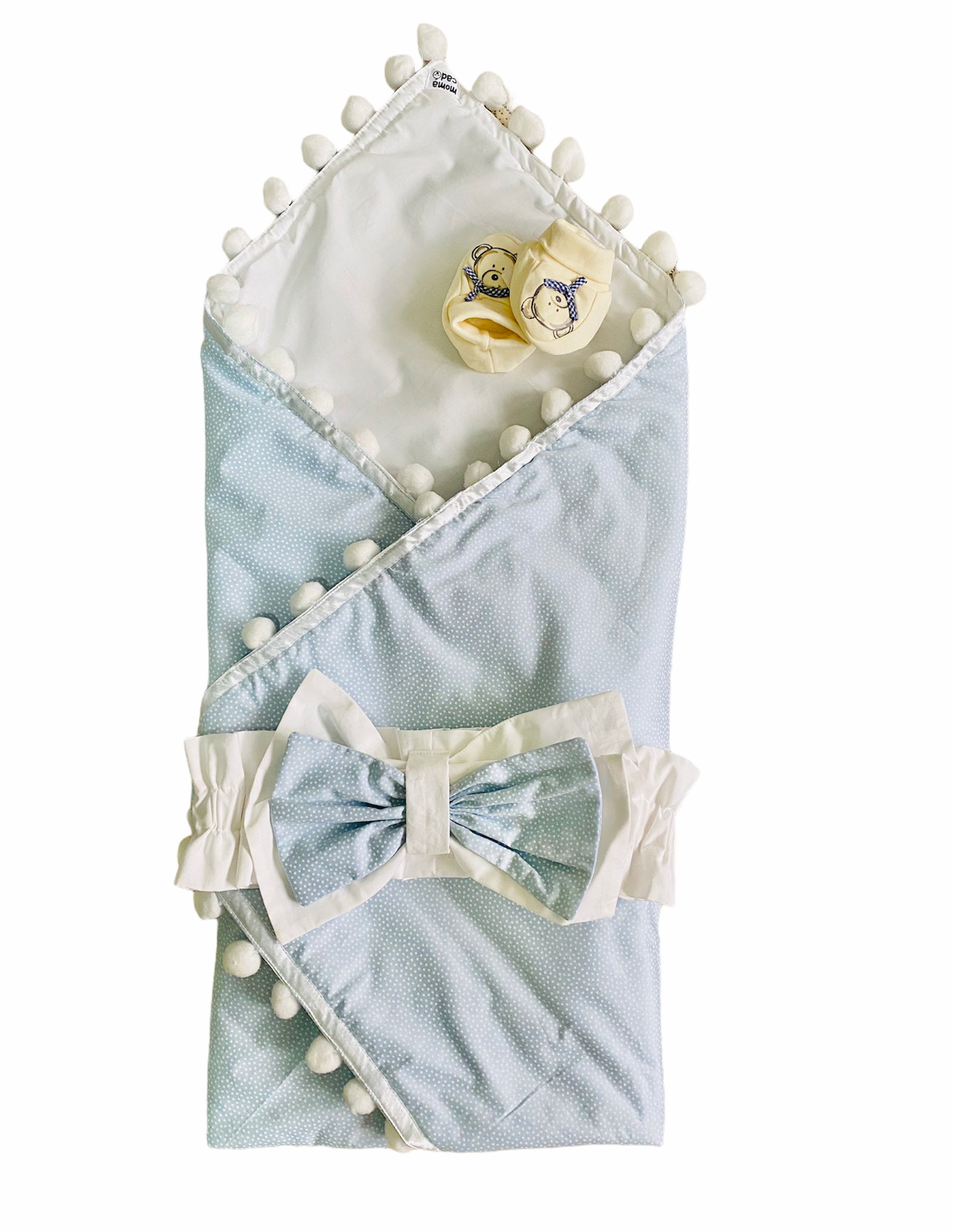 Pom Pom Swaddle Wrap & Comforter